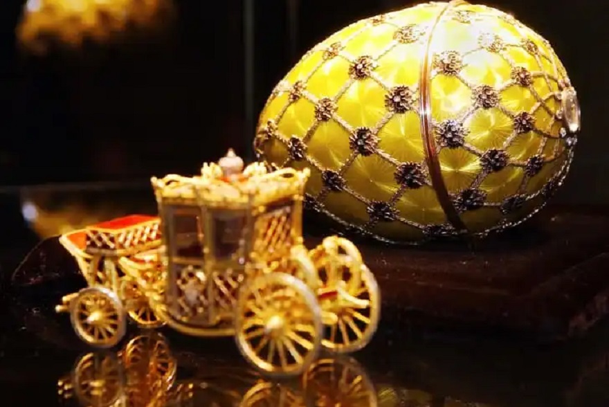Coronación de Fabergé, uno de los huevos más extravagantes.