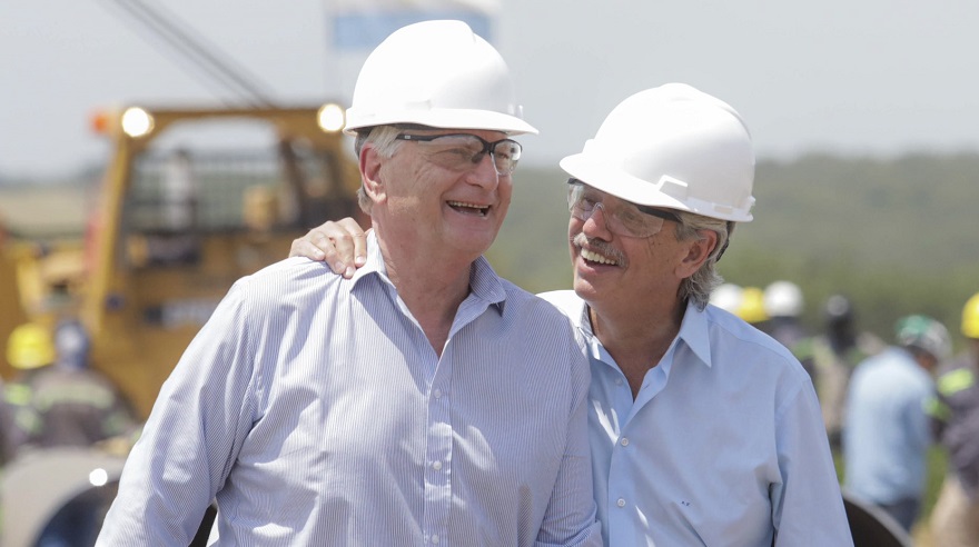 El presidente Alberto Fernández felicitó a Sergio Ziliotto por su reelección en La Pampa.