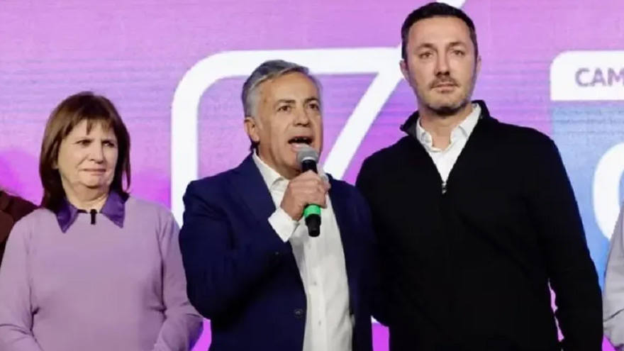 Luis Petri junto a Patricia Bullrich y Cornejo.