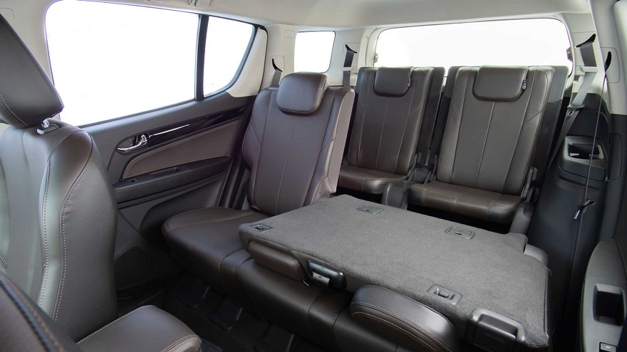 La comodidad interior del auto SUV es lo más destacable.