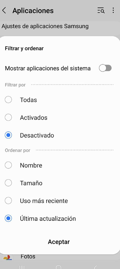 También podés encontrar aplicaciones instaladas previamente.