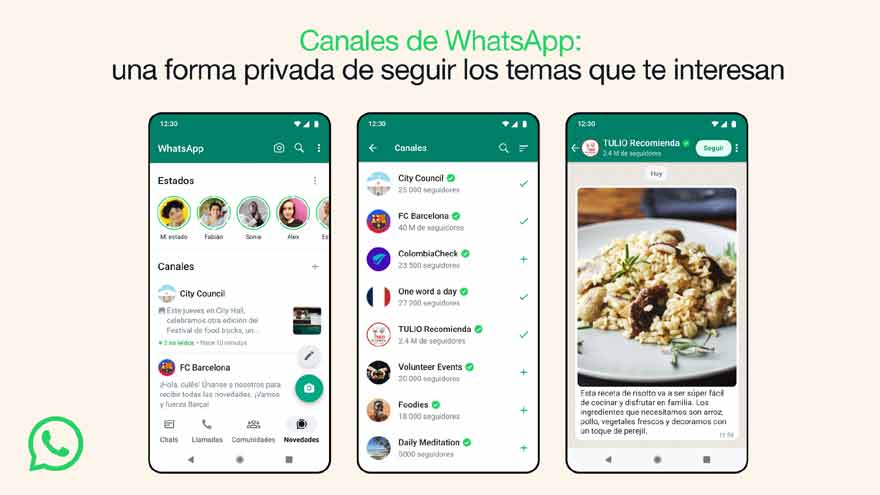 Los canales son una función reciente de WhatsApp.