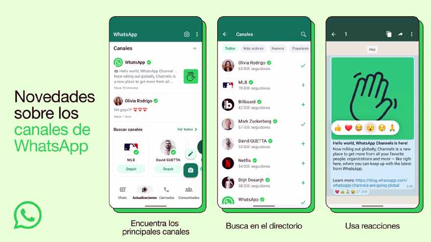 Los canales son una herramienta de comunicación masiva que ofrece WhatsApp.