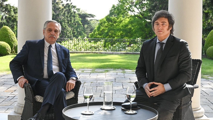 Javier Milei se reunión con Alberto Fernández