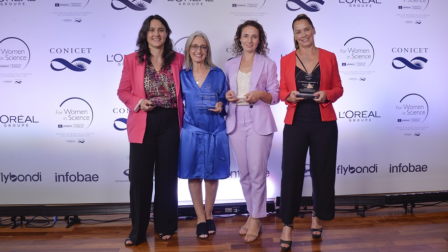Cuatro científicas argentinas recibieron menciones por el Premio L'Oréal UNESCO 2023