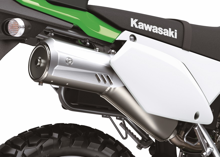  Kawasaki dispone de un chasis tubular de cuna semi doble. 