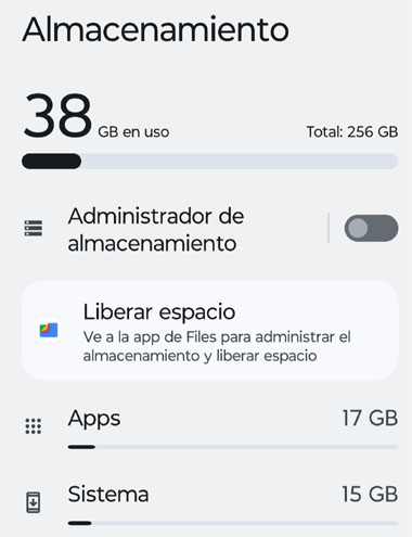 Cómo liberar espacio en tu celular