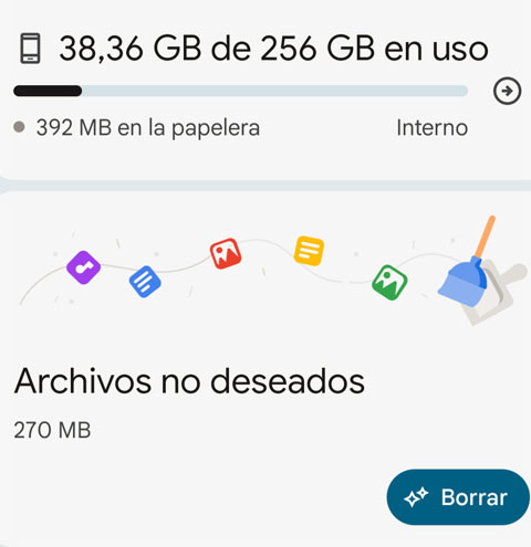 liberar espacio en tu celular