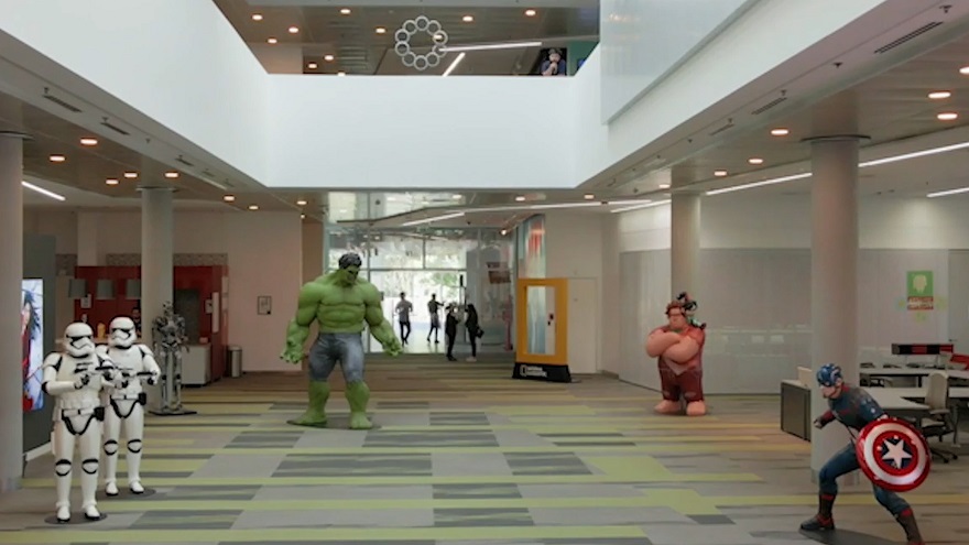 Pasantías en Disney: la entrada de las oficinas de la compañía en Argentina