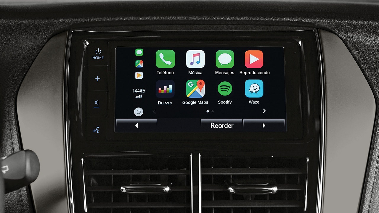 El Toyota Yaris tiene una pantalla de 7 pulgadas.