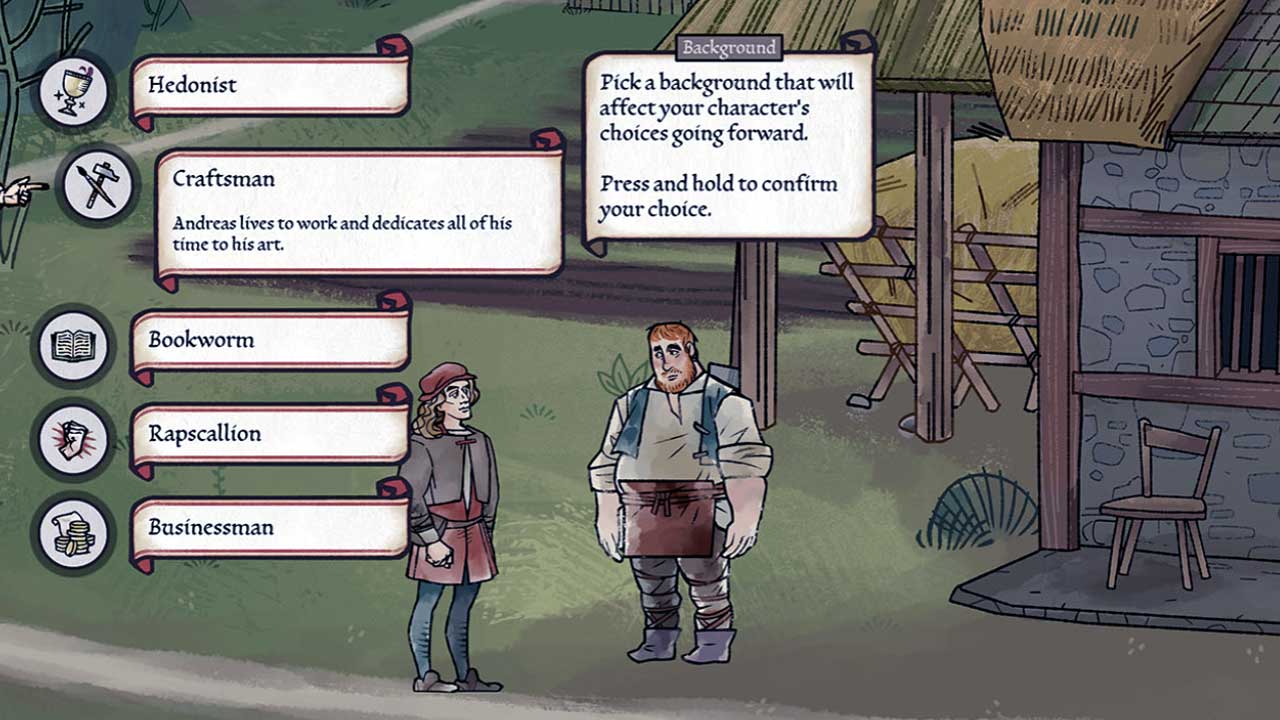 En Pentiment, el arte se inspira en los magníficos manuscritos iluminados y los primeros libros impresos.