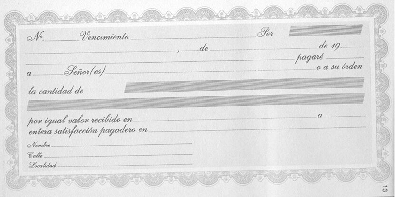 Para evitar problemas, el pagaré debe entregarse completo