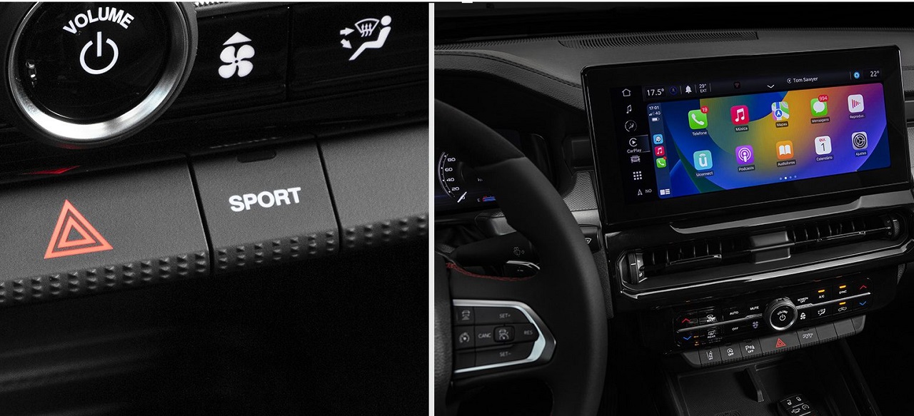 La Rampage Laramie tiene detalles negros por dentro.