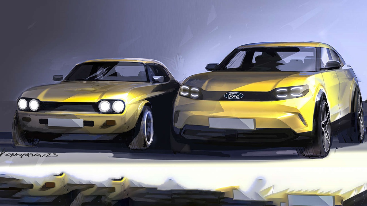 El viejo Capri con el nuevo Crossover.