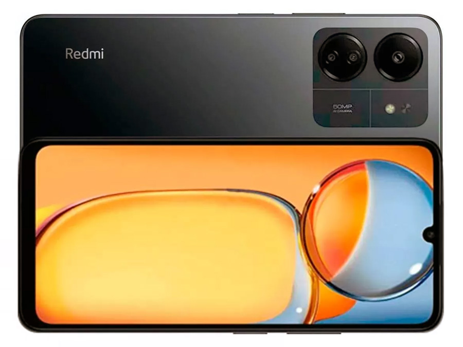 Cámaras traseras y pantalla del Xiaomi Redmi 13C.