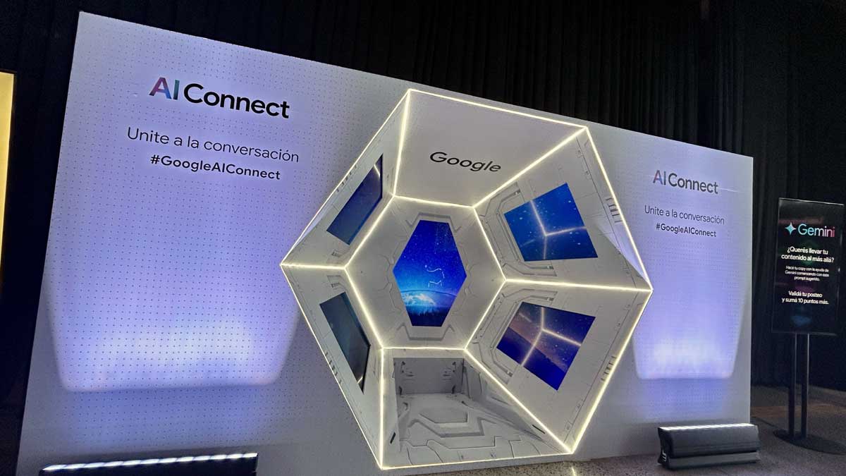 Ingreso al encuentro de Google sobre inteligencia artificial.