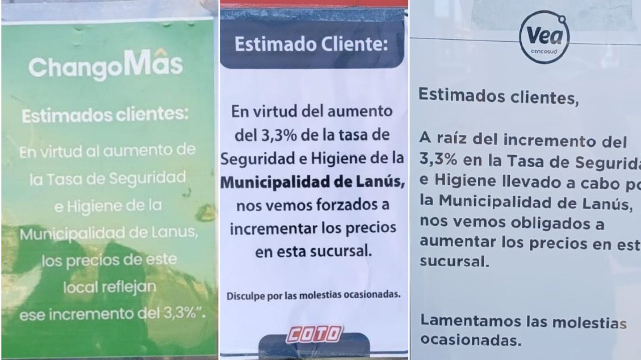 Los supermercados anunciaron que aumentaron los precios por la suba de tasas municipales