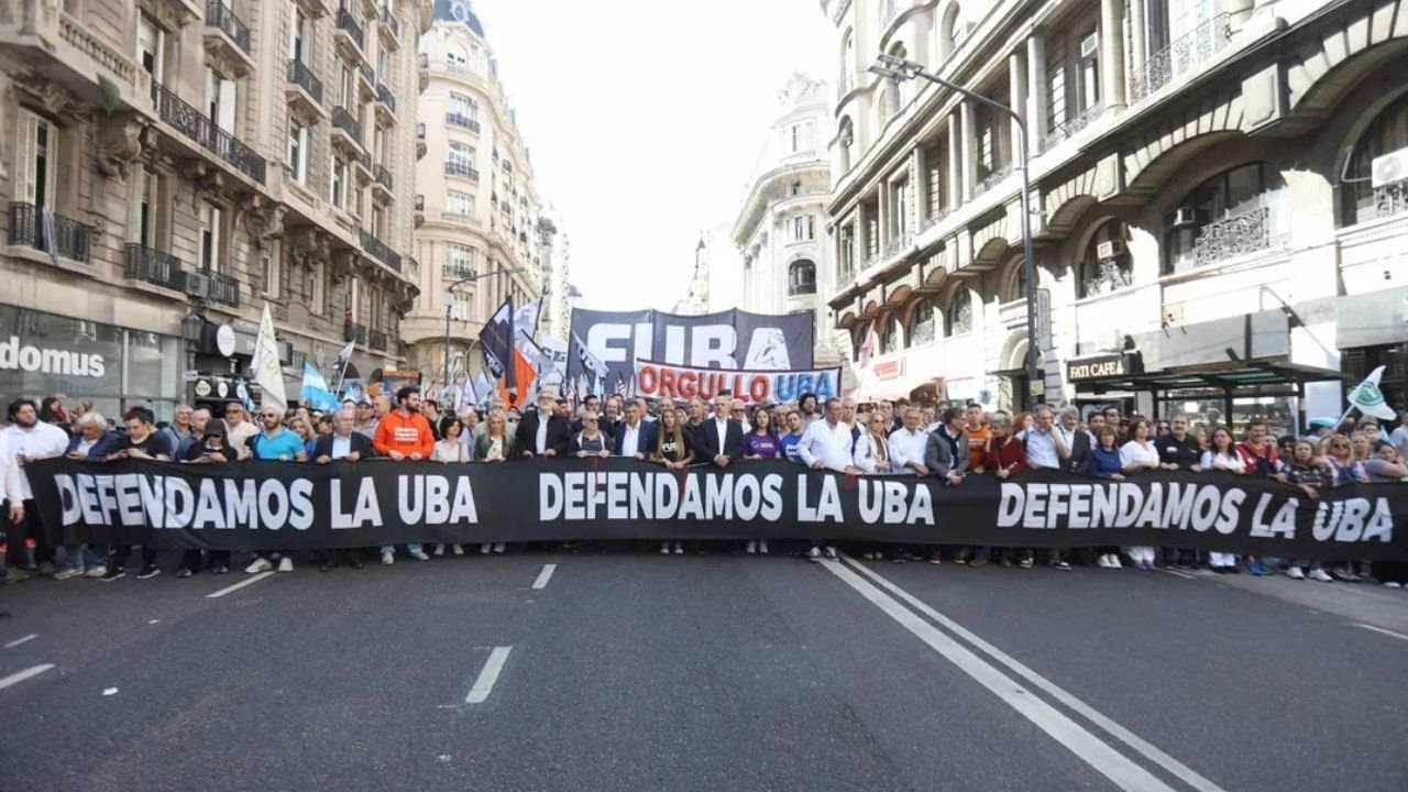 Marcha universitaria al Congreso