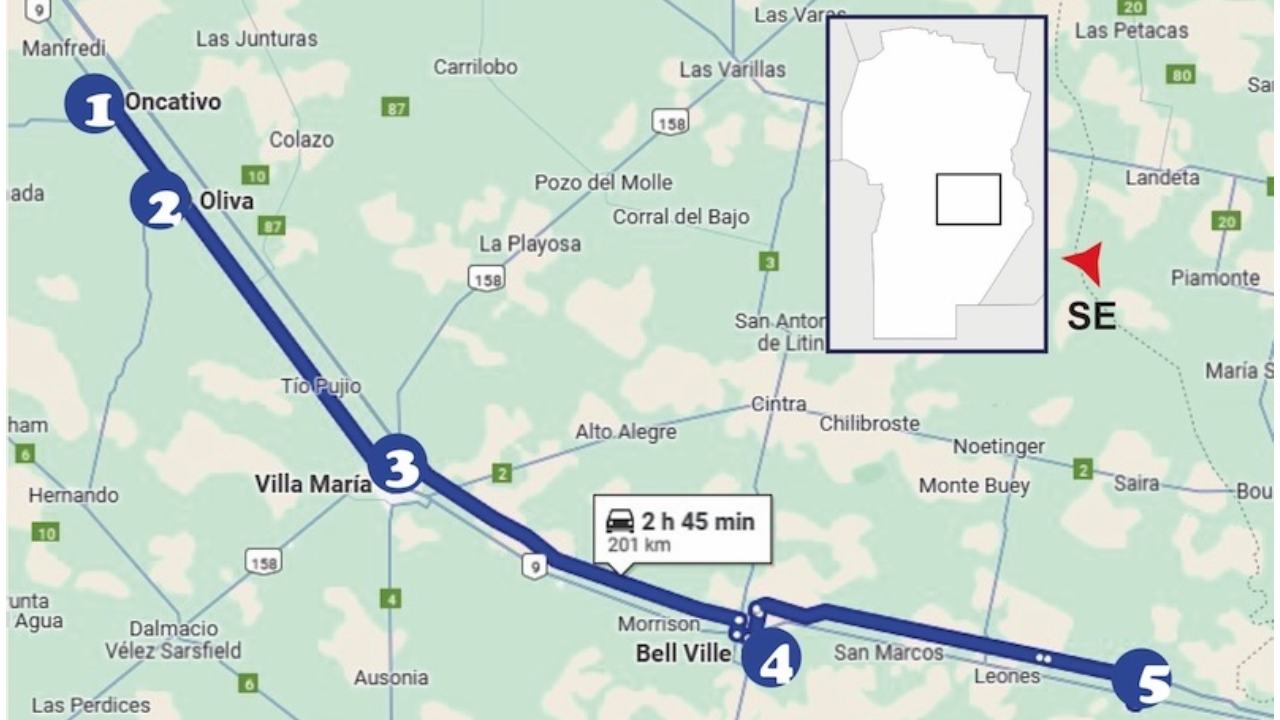 En poco más de 200 kilómetros se pueden recorrer los distintos puntos del Camino del Queso
