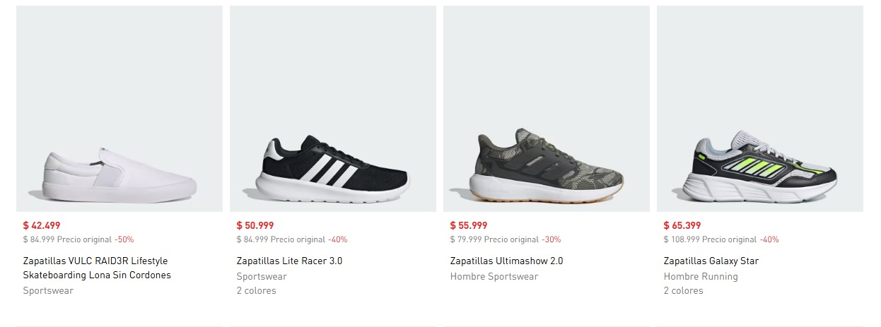 Zapatillas adidas con descuento para hombres