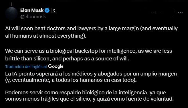 Elon Musk: qué profesiones reemplazará la IA