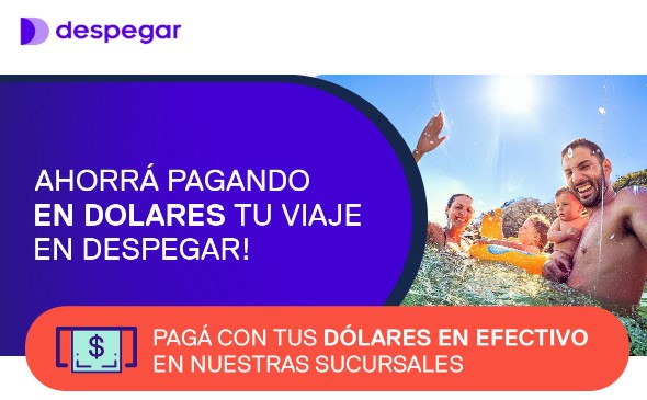 La promoción de Despegar: permite pagar en dólares y en cuotas, pagando incluso en efectivo