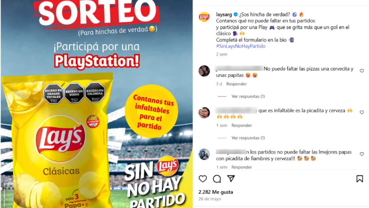 Lay's sortea una PlayStation 5 a través de su cuenta de Instagram