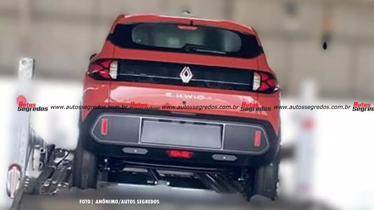 Por ahora solo hay fotos secretas del nuevo Kwid eléctrico.