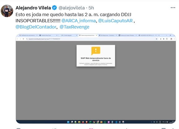 ARCA confirmó que no habrá prórroga para las DDJJ anuales de Ganancias y Bienes Personales Contadores colapsados exigen una nueva prórroga para las DDJJ de Ganancias y Bienes Personales