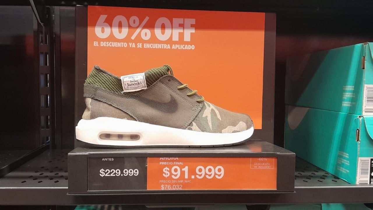 Zapatillas Nike con 60% de descuento