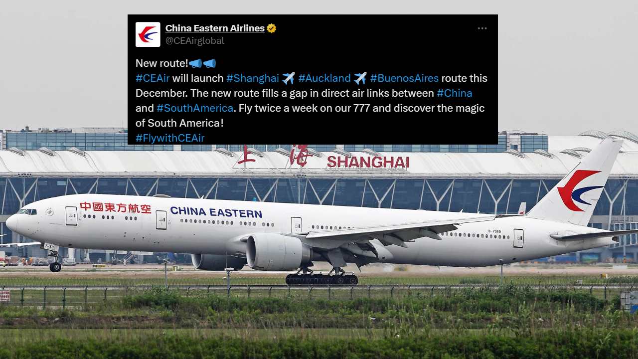 Así confirmó China Eastern el comienzo de sus vuelos a Buenos Aires vía Auckland