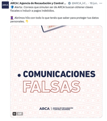 ARCA: cómo prevenir las estafas
