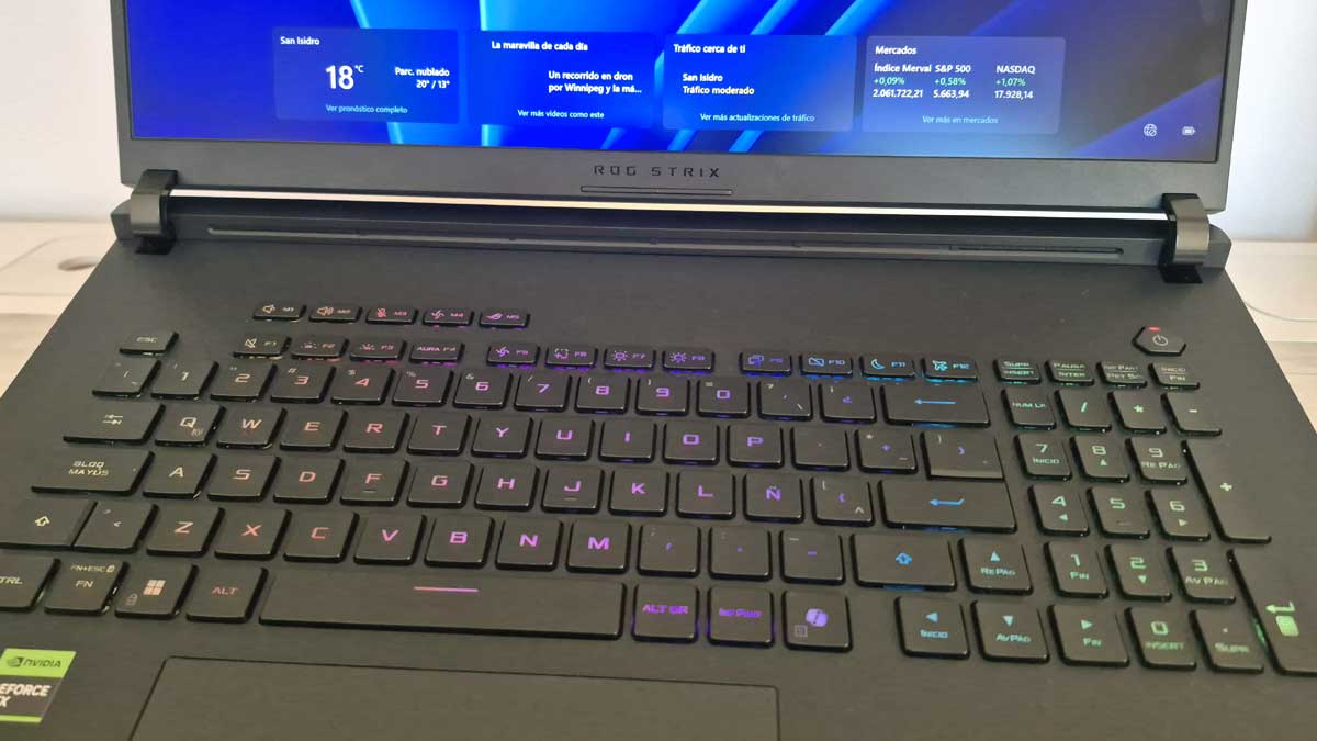 Teclado en español de la  