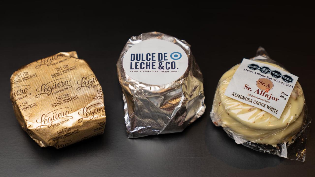 Los tres alfajores ganadores de la Copa Alfajor Argentino 2025