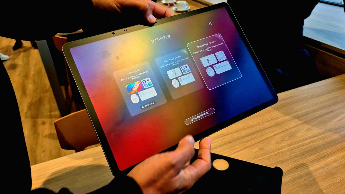 Los modos de configuración de la pantalla.