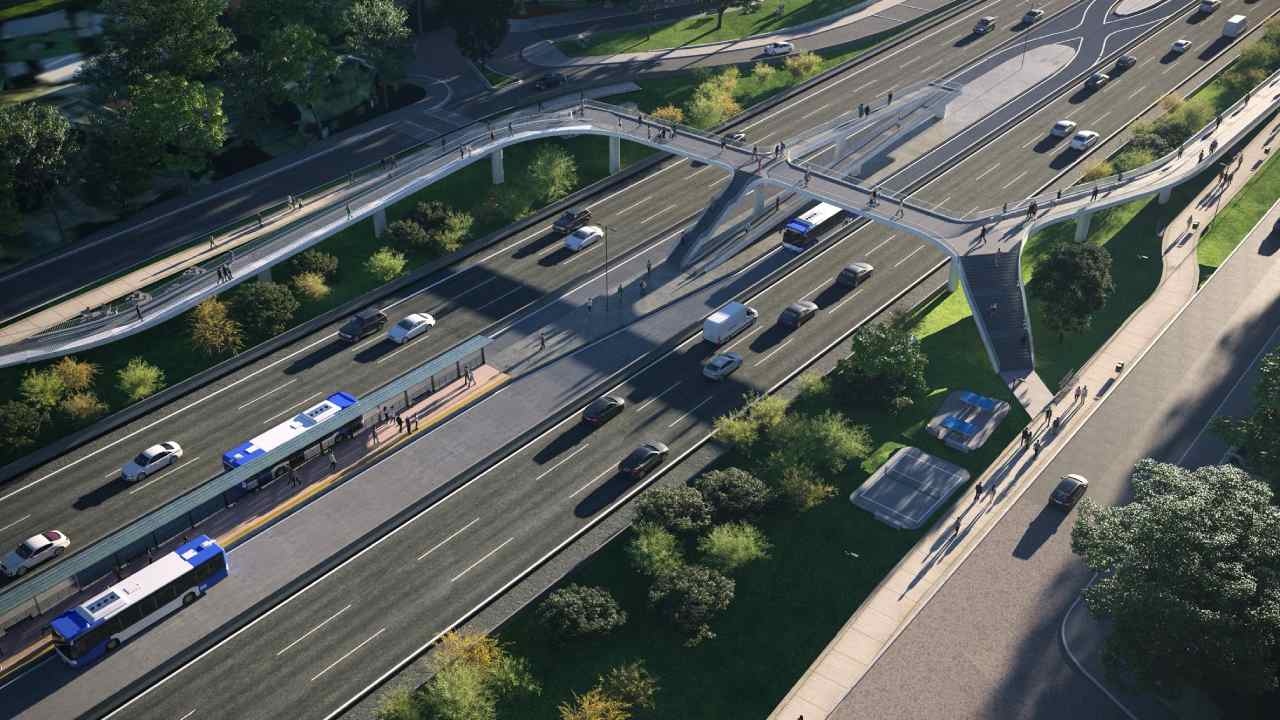 Así proyecta el gobierno porteño a la nueva Autopista Dellepiane