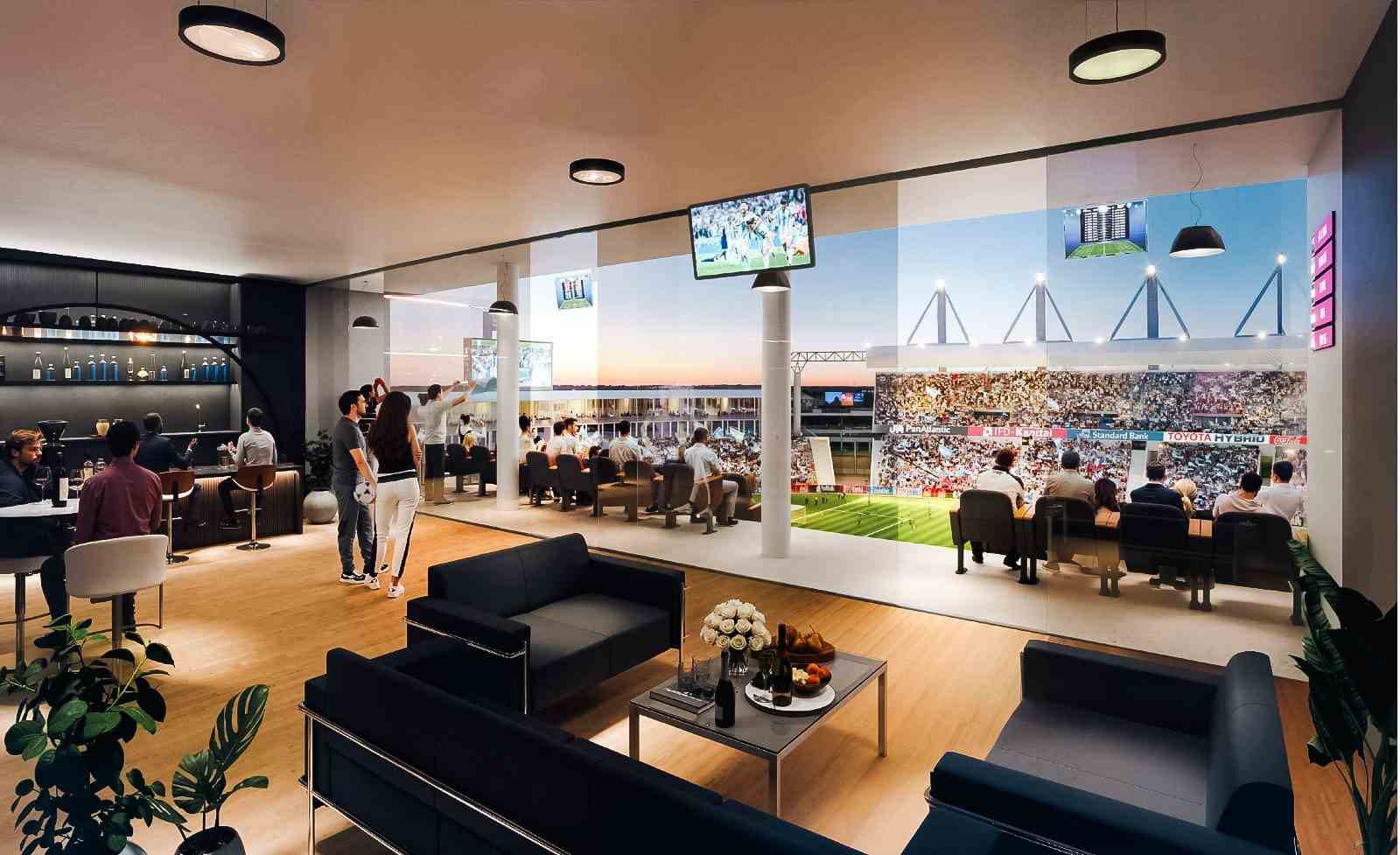 Otra de las imágenes que compartió Montenegro sobre cómo quedaría el José María Minella