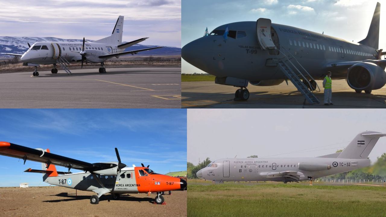 Los aviones con los que LADE realiza sus vuelos comerciales