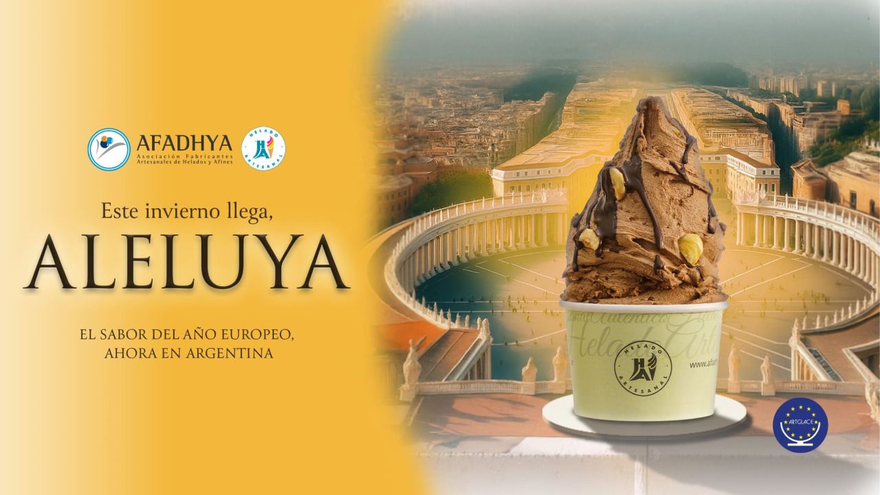 Así promocionan desde la Asociación de heladeros al nuevo sabro artesanal: Aleluya