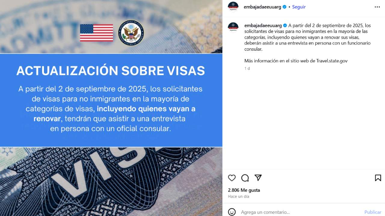 El posteo de las últimas horas de la Embajada de Estados Unidos en Argentina respecto a los cambios