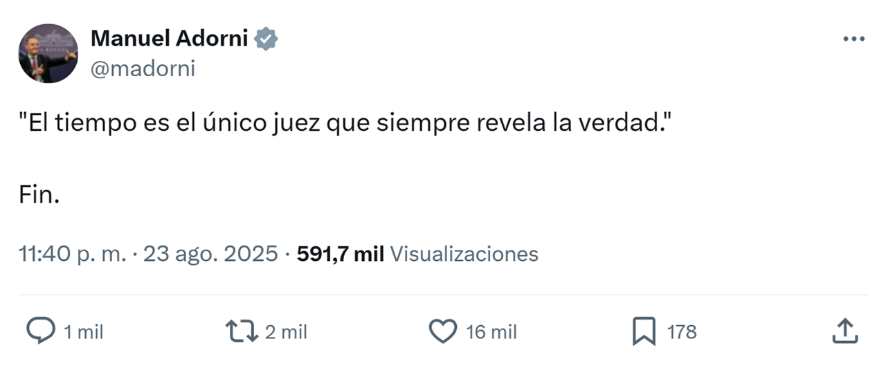La curiosa reacción de Manuel Adorni, tras desatarse un escándalo por presunta corrupción en ANDIS: