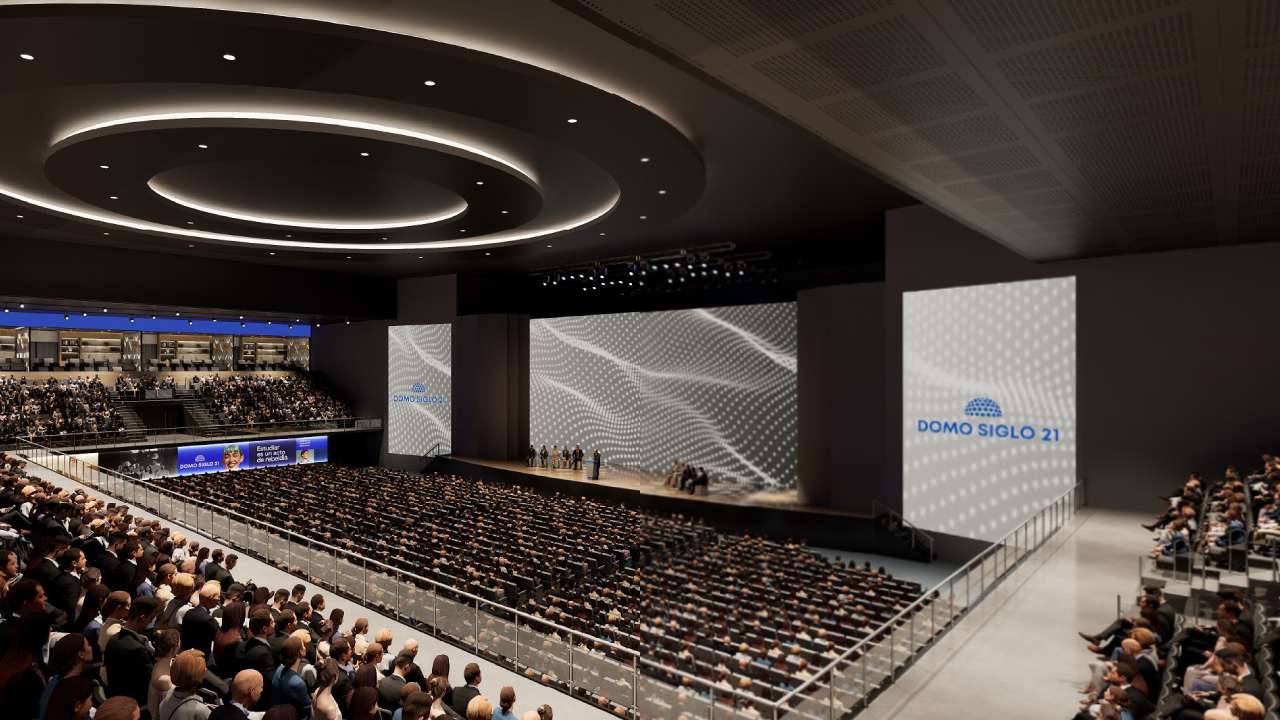 Así se vería por dentro el nuevo Domo Siglo 21, a estrenarse en 2027 en Córdoba