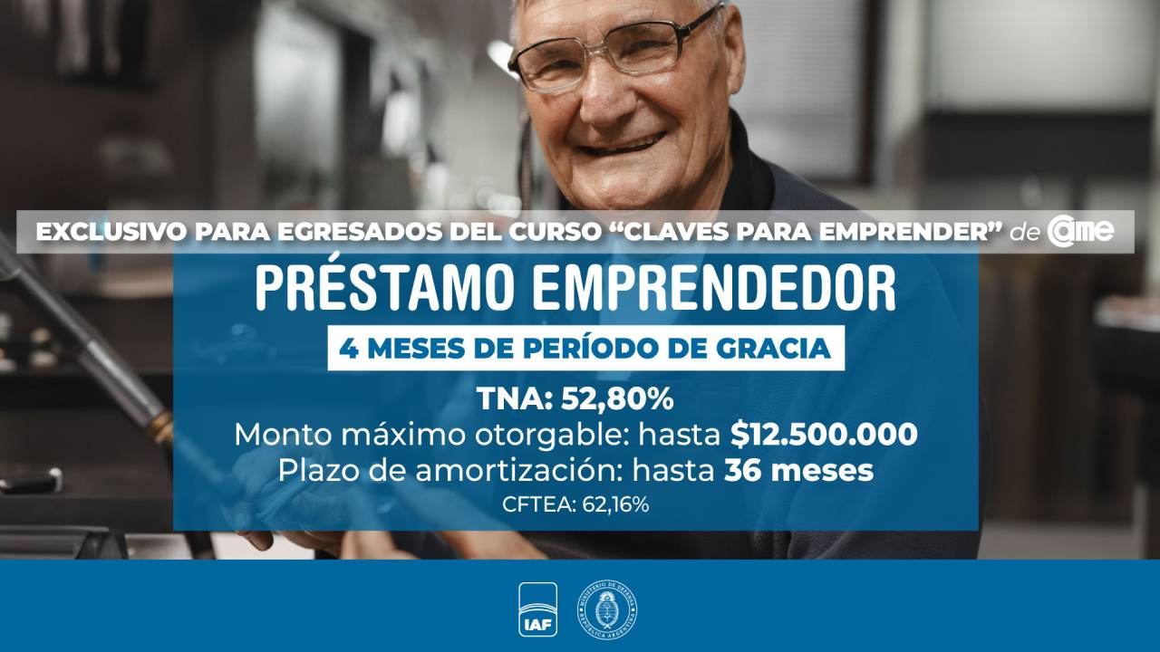 Los principales detalles del 'Préstamo emprendedor' del IAF para militares retirados