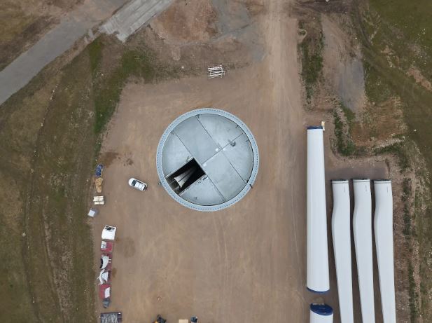 Así son los aerogeneradores que se instalan cerca de Olavarría