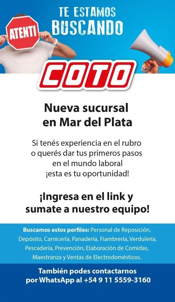 El comunicado de supermercado Coto