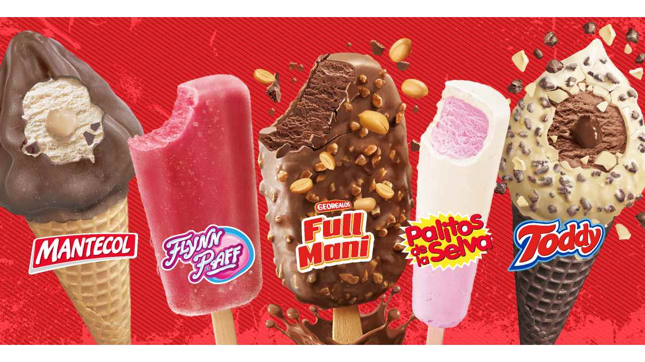 Los nuevos helados de Georgalos: transformó sus principales golosinas en postres de verano