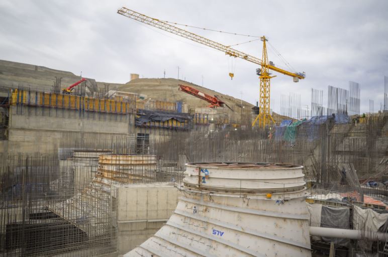 Las represas tenían un avance de obra superior al 20%