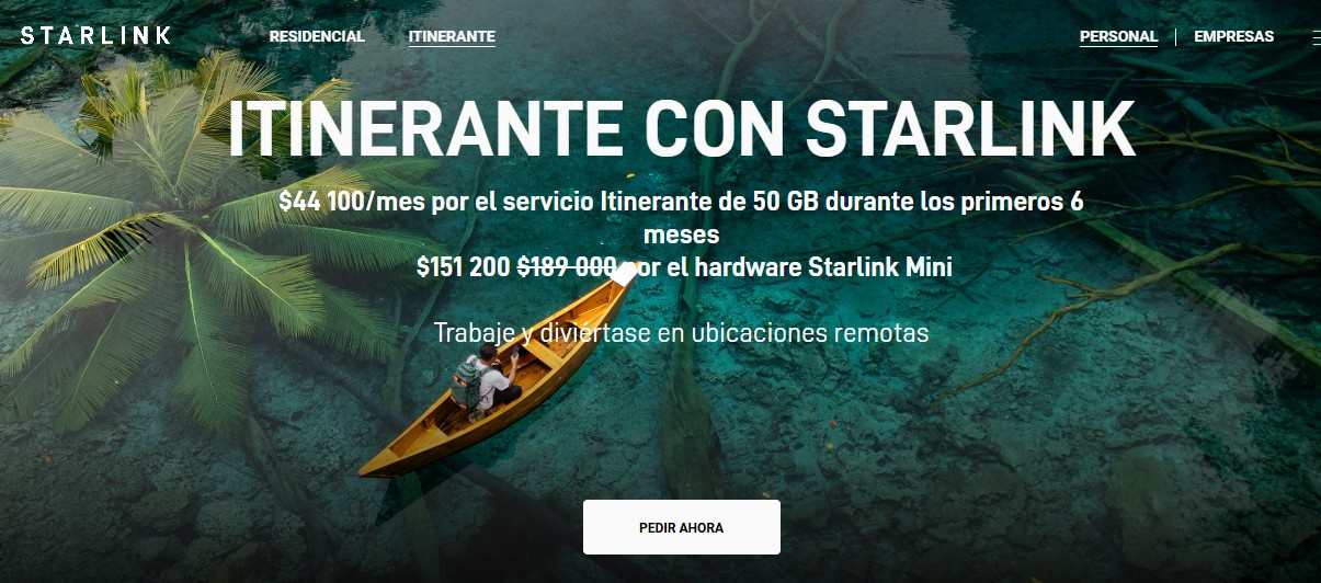 Starlink bajó de precio y el kit itinerante está más barato