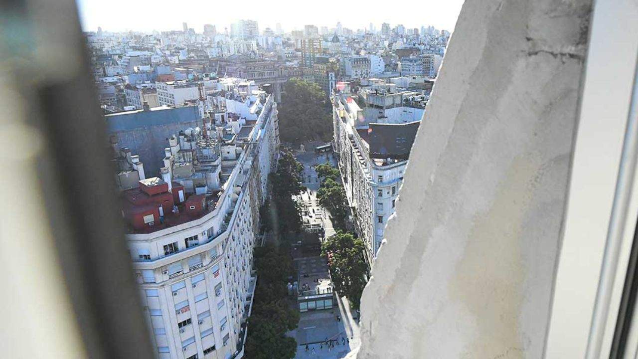 La imponente vista desde el Obelisco porteño. 