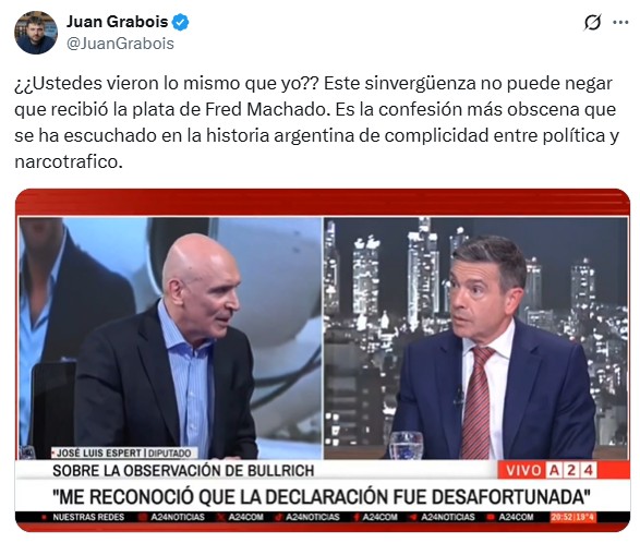 El posteo de Juan Grabois tras la entrevista a José Luis Espert